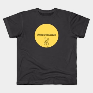 Procrastination, mustard Kids T-Shirt